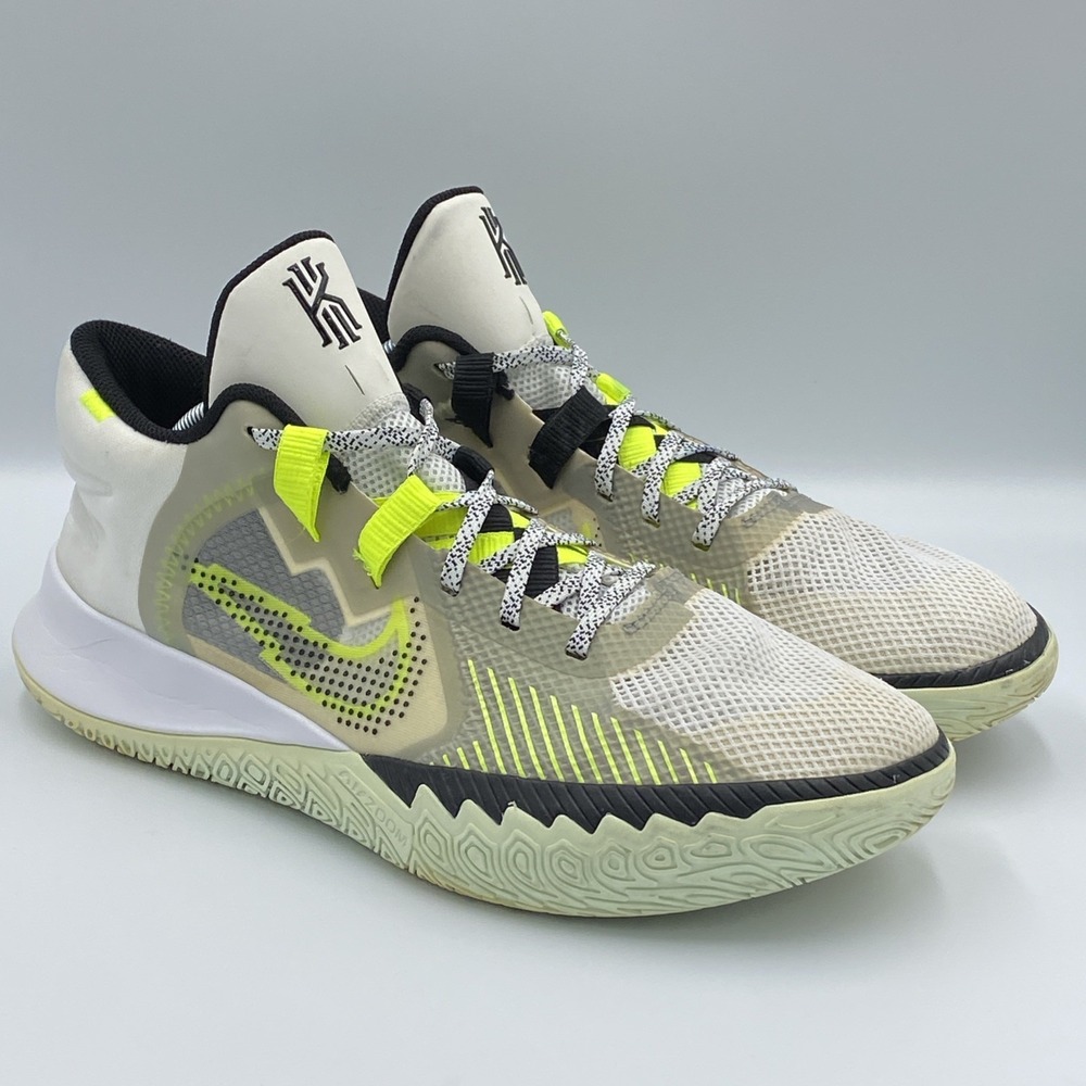 Nike Kyrie Flytrap V 5 White Green Volt Basketbal Shoes Men's Size 12 CZ4100-101 - Picture 2 of 8